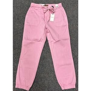 NWT Judy Blue Pink Joggers w/ tie waist. High Waist. So cute & comfy.